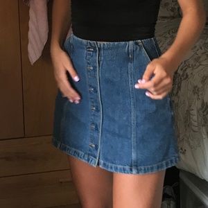 Aritzia Jean Skirt